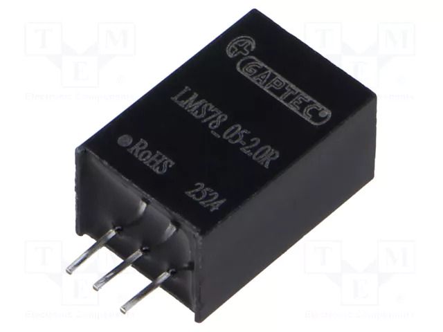Converter: DC/DC; Uin: 8÷36VDC; Uout: 5VDC; Iout: 2A; SIP3; THT; OUT: 1 GAPTEC Electronic LMS78-05-2.0R
