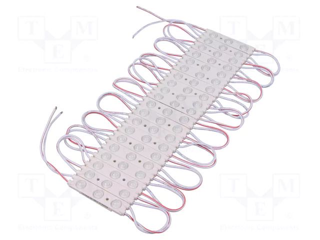 LED; red; 720mW; 14.4lm; IP67; 160°; No.of diodes: 3; -25÷60°C; 2835 POS TEXAS-3R