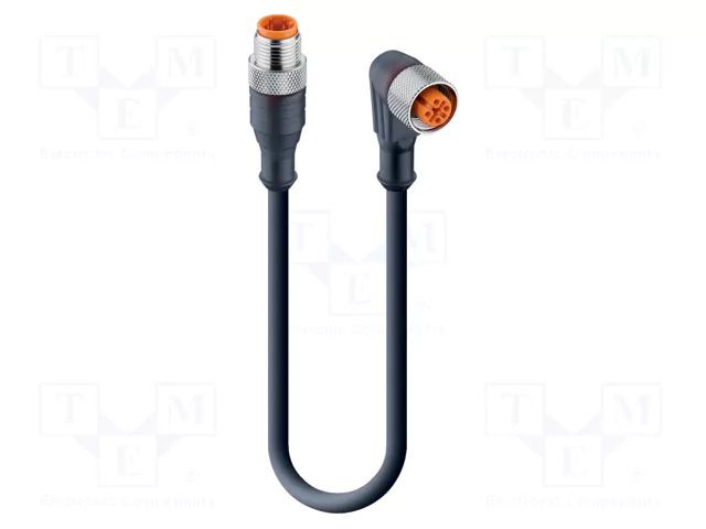 Cable: for sensors/automation; M12; PIN: 4; 10m; plug; 30VDC; 4A LUMBERG AUTOMATION LUMBERG-17735