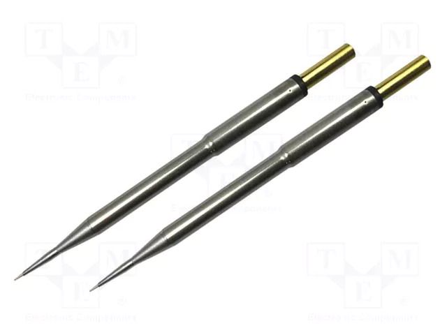 Tip; conical,elongated; 0.4mm; 413°C; for hot tweezers; 2pcs. METCAL PTC-7CN2304A