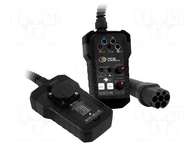 Meter: EV Charging Station Analyzer; 0÷40°C; black; IP40 PCE INSTRUMENTS PCE-EVSE310