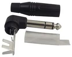 PLUG, 6.35MM JACK, 90DEG, 3POLE ACPS-RB