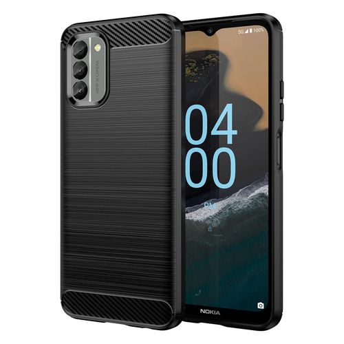 Carbon Case cover for Nokia G400 flexible silicone carbon cover black, Hurtel 5907769350092 5907769350092