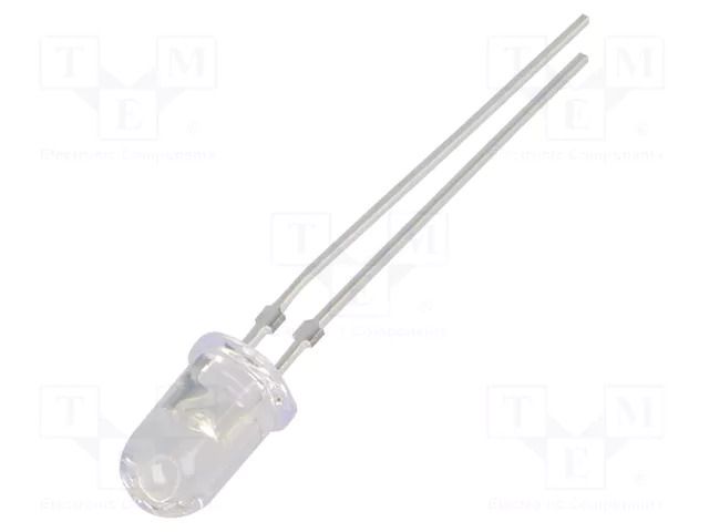 LED; white; 5mm; 30°; Front: convex; 2.9÷3.4VDC; No.of term: 2 OPTOSUPPLY OSW44P5A31C