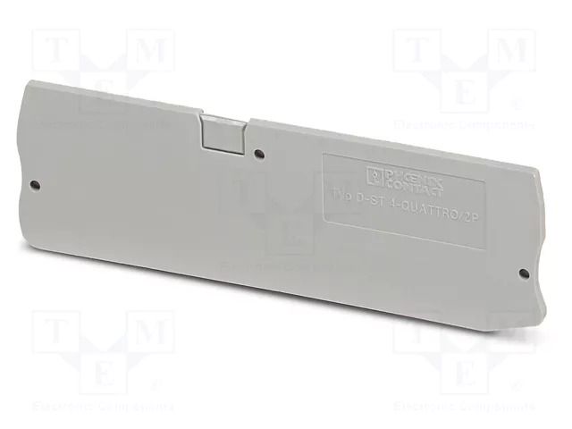 End piece; L: 29mm; W: 2.2mm; H: 97.2mm; Body: grey PHOENIX CONTACT D-ST4-QUATTRO/2P