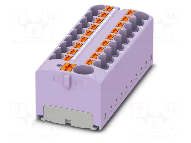 Splice terminal: rail; 32A; 450V; push-in; PA; L: 21.7mm; 0.2÷6mm2 PHOENIX CONTACT PTFIX10/18X4VT