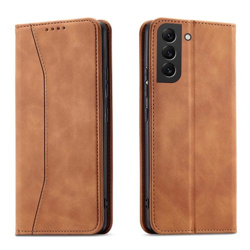 Magnet Fancy Case for Samsung Galaxy S23+ flip cover wallet stand brown, Hurtel 5907769351792 5907769351792