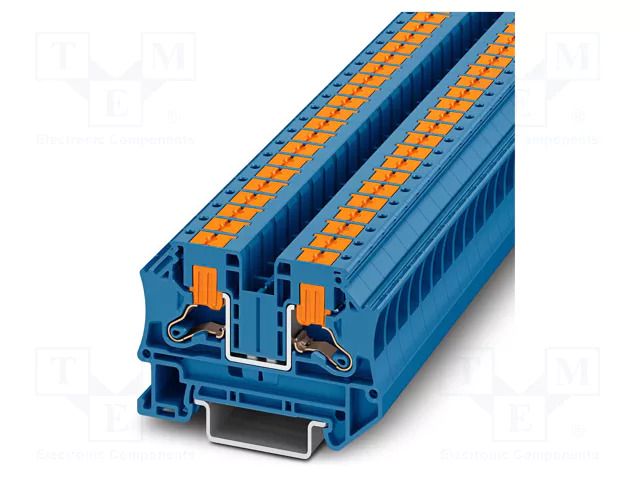 Splice terminal: rail; PTV; 41A; 1kV; push-in; L: 42.2mm; 0.5÷10mm2 PHOENIX CONTACT PTV6BU