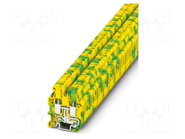 Splice terminal: rail; PA; ways: 1; terminals: 2; W: 5.2mm; H: 29.9mm PHOENIX CONTACT MUT2.5-PE