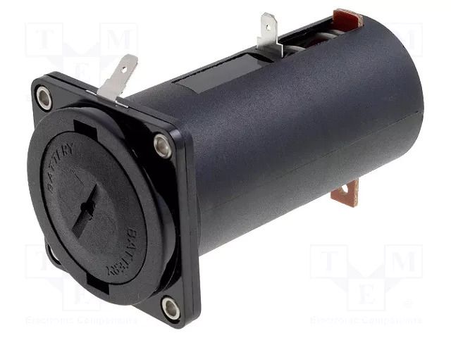 Holder; D,R20; Batt.no: 1; soldering lugs; black; UL94V-0; -30÷70°C BULGIN BX0016