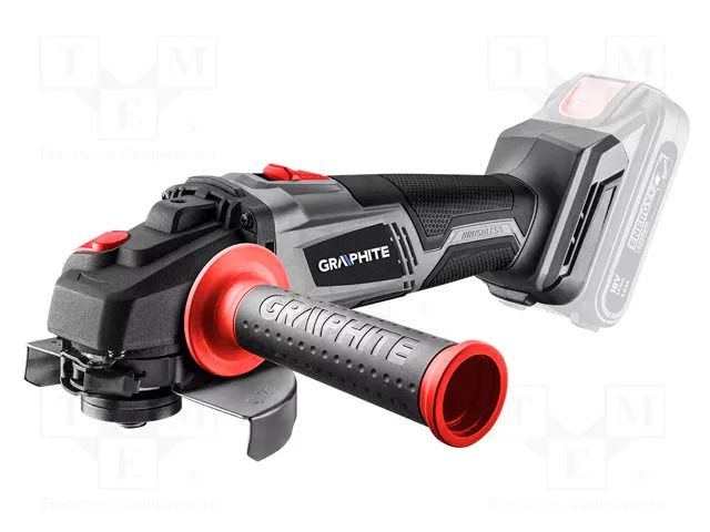 Angle grinder; battery; 10000rpm; 125mm; 18VDC; Energy+ GRAPHITE 58G026