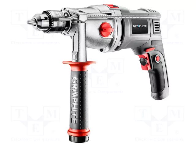 Percussion drill; electric; 13mm; 1.05kW; 230VAC; 1100rpm,3000rpm GRAPHITE 58G722