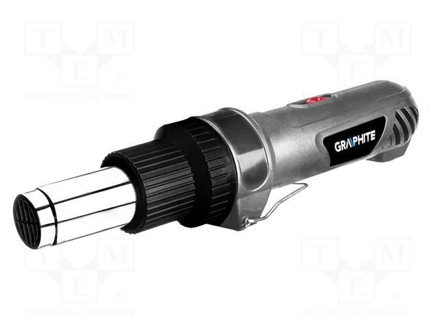 Tool: electric hot shrink gun; 2kW; 230VAC; 300l/min,500l/min GRAPHITE 59G523