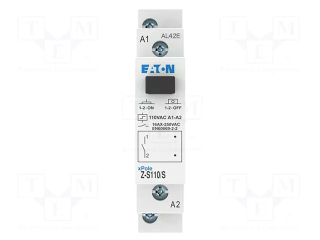 Relay: installation; bistable,impulse; NO; Ucoil: 110VAC; Z-S; 16A EATON ELECTRIC Z-S110/S