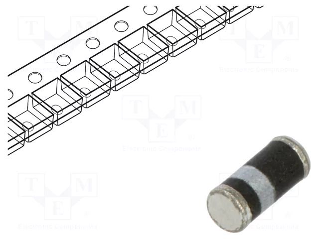 Diode: rectifying; SMD; 1kV; 1A; MiniMELF plastic; Ufmax: 1.1V AKYGA SEMI GL1M-AKS
