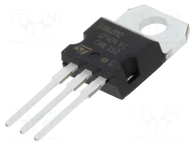 Transistor: N-MOSFET; MDmesh™ M2; unipolar; 600V; 16A; Idm: 104A STMicroelectronics STP33N60M2