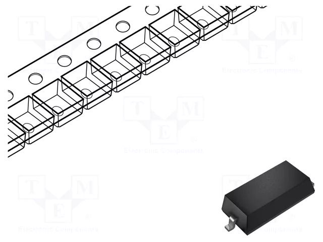 Diode: Zener; 0.2W; 15V; SMD; reel,tape; SOD323F; single diode; 45nA ONSEMI MM3Z15VC-ONS