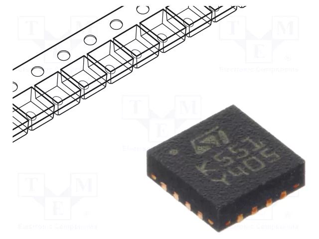IC: comparator; Cmp: 4; 2÷36V; SMT; QFN16; reel,tape; Iio: 150nA STMicroelectronics LM339QT