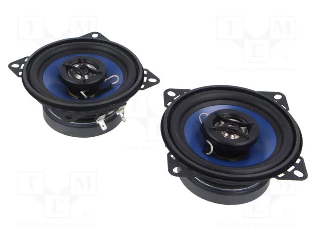 Car loudspeakers; two-way; 100mm; 80W; 90÷20000Hz; 4Ω; 91dB; 2pcs. MTA 7697332