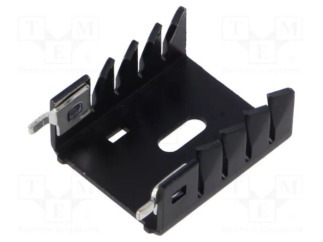 Heatsink: extruded; black; L: 30mm; W: 25.4mm; H: 12.7mm; aluminium STONECOLD BK-ALU-0096-006
