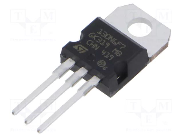 Transistor: N-MOSFET; STripFET™ F7; unipolar; 60V; 80A; Idm: 320A STMicroelectronics STP130N6F7