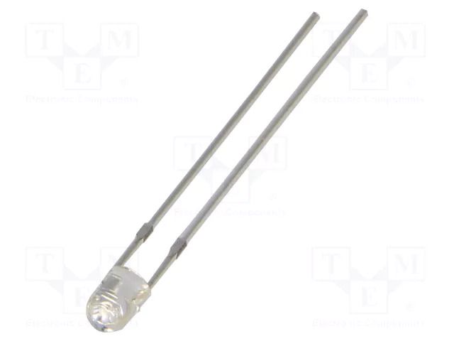 LED; bluish green; 3mm; 5800÷7000mcd; 60°; Front: convex; -30÷85°C OPTOSUPPLY OSG3DA3761B