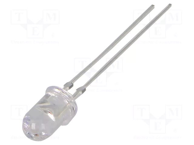 LED; yellow; 5mm; 30°; Front: convex; 2.1÷2.6VDC; No.of term: 2 OPTOSUPPLY OS5YKP5A31C