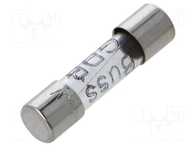 Fuse: fuse; 5A; 125VAC; quick blow; cylindrical,glass; 5x20mm; GMA EATON/BUSSMANN BK-GMA-5-R