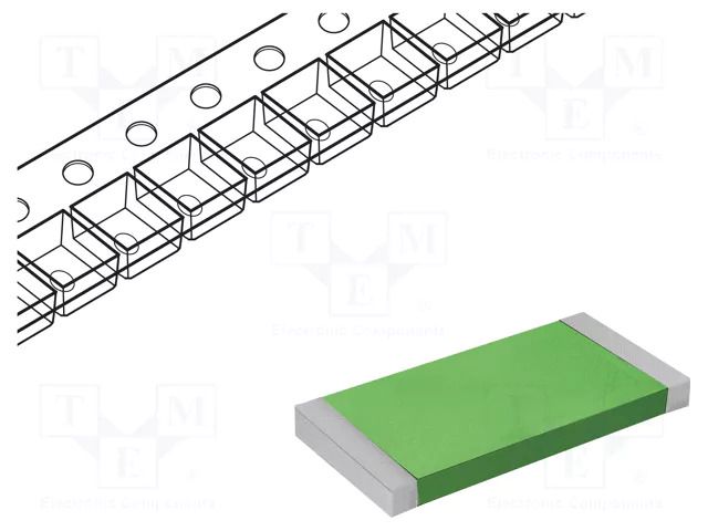 Resistor: thin film; SMD; 0603; 0Ω; 0.125W; MCT0603; 0; 75V; 180mm VISHAY MCT06030Z0000ZP500