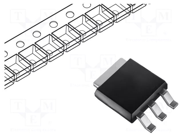 IC: voltage regulator; linear,fixed; 5V; 1.5A; TO263; SMD; 0÷125°C TEXAS INSTRUMENTS LM7805SX/NOPB