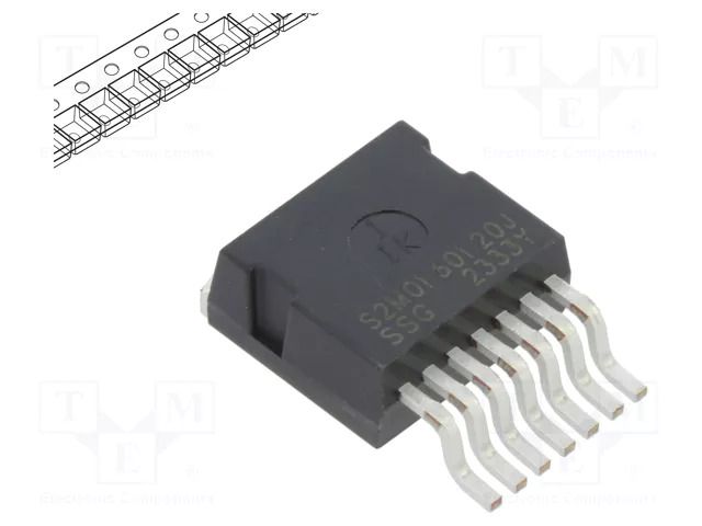 Transistor: N-MOSFET; SiC; unipolar; 1.2kV; 11A; Idm: 40A; 122W SMC DIODE SOLUTIONS S2M0160120J-SMC