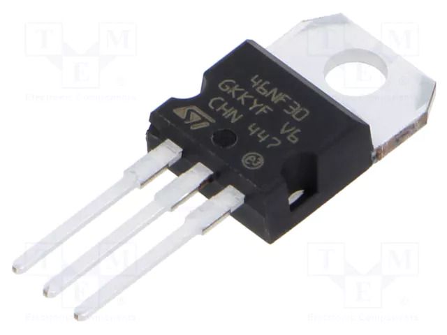 Transistor: N-MOSFET; STripFET™ II; unipolar; 300V; 27A; Idm: 168A STMicroelectronics STP46NF30