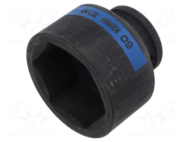 Socket; 6-angles,socket spanner,impact; 60mm; 3/4"; short KING TONY KT-653560M