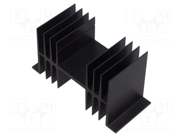 Heatsink: extruded; H; TO3; black; L: 50mm; W: 115mm; H: 63mm; 1.3K/W FISCHER ELEKTRONIK SK02/50/SA