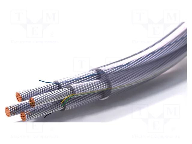 Wire; 03VV-F; 4G0.75mm2; round; stranded; Cu,tinned; PVC; 300V; 100m SIMECH PEA00006A