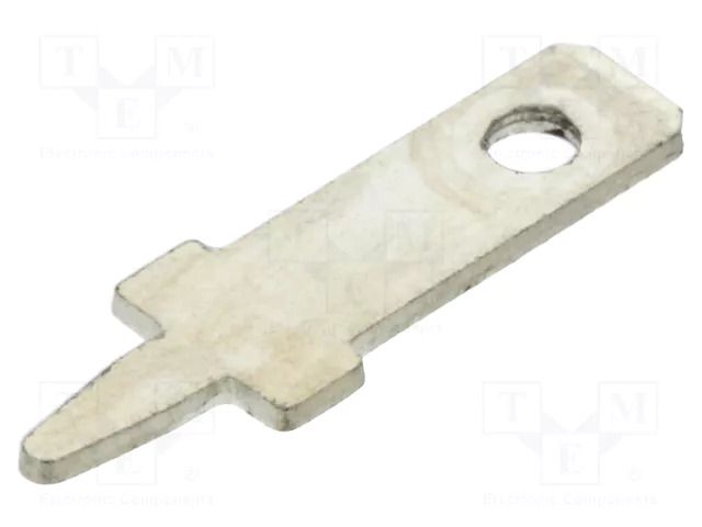 Terminal: flat; 2.8mm; 0.5mm; male; THT; brass; tinned; straight VOGT 03775A05.68