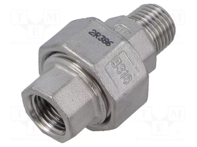 Splice terminal: double connector; max.10.5bar; Thread: G 1/4" GEBO 6341-014