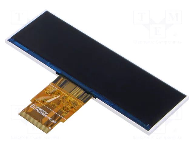 Display: TFT; 3.9"; 480x128; Illumin: LED; Dim: 103.2x34.85x2.66mm POWERTIP PH480128T002-ZCA