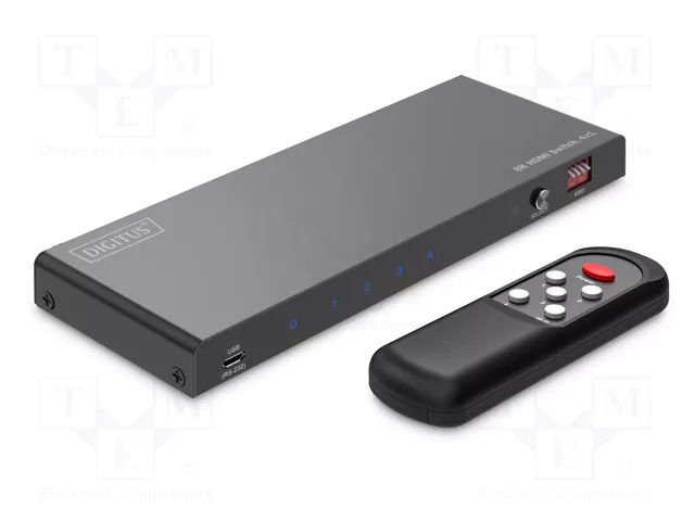 Switch; HDCP 2.3,HDMI 2.1; 8K,CEC,EDID,HDCP,HDR,UHD 4320p DIGITUS DS-55335