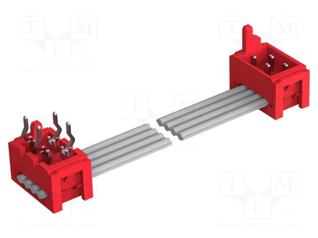 Ribbon cable with connectors; Tape ph: 1.27mm; PIN: 10; Len: 0.2m TE Connectivity 2205071-3