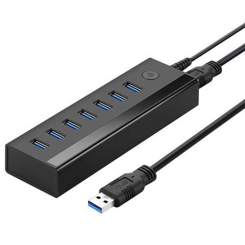 Ugreen multifunctional HUB 7in1 USB-A - 7xUSB-A 5Gb/s black (US219), Ugreen 6957303845224 6957303845224