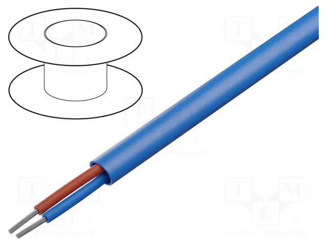 L-type compensating lead; Insulation: PVC; Cores: 2; Shape: oval HELUKABEL HELUKABEL-48048