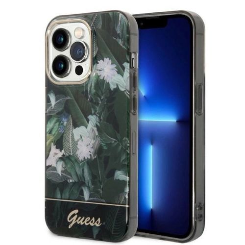 Guess GUHCP14LHGJGHA iPhone 14 Pro 6.1&quot; green/green hardcase Jungle Collection, Guess 3666339064426 3666339064426