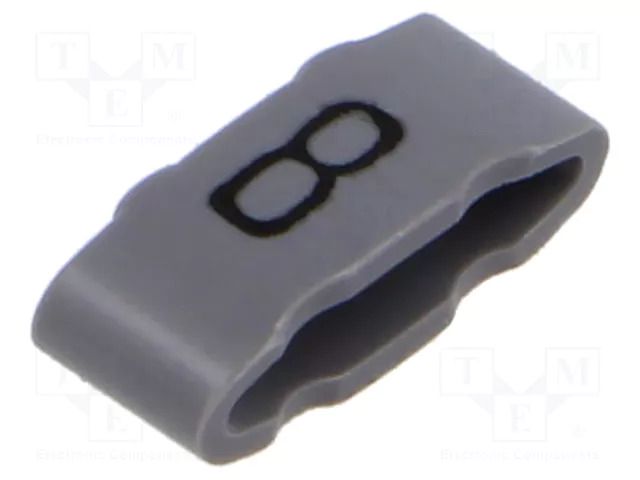 Markers; Marking: 8; 10÷317mm; PVC; grey; -30÷80°C; leaded; CLI M WEIDMÜLLER WM-1733651527