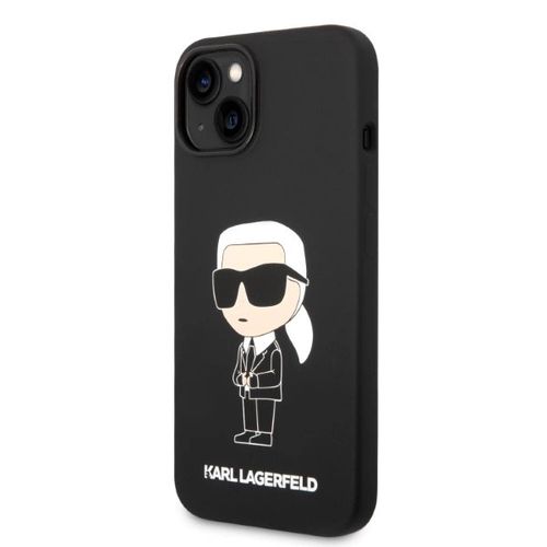 Karl Lagerfeld Silicone Ikonik case for iPhone 14 Plus - black, Karl Lagerfeld 3666339086572 3666339086572