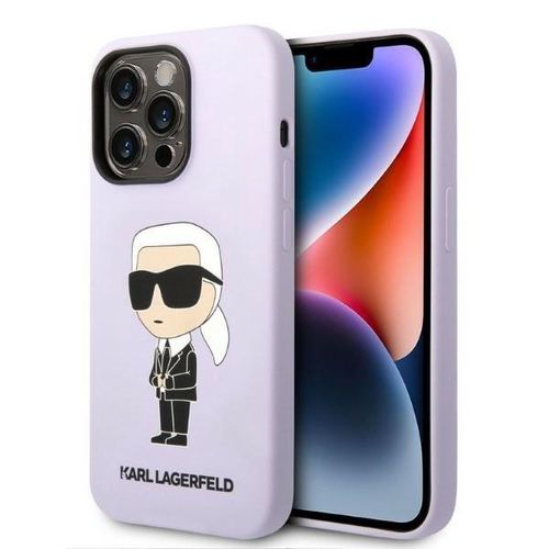 Karl Lagerfeld KLHCP14XSNIKBCU iPhone 14 Pro Max 6.7&quot; hardcase purple/purple Silicone Ikonik, Karl Lagerfeld 3666339086671 3666339086671