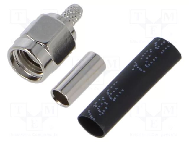 Connector: SMA; plug; male; straight; 50Ω; RG174; soldering,crimped LINX TECHNOLOGIES / TE Connectivity CONSMA007