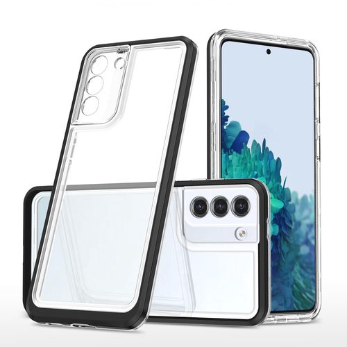 Clear 3in1 case for Samsung Galaxy S23+ silicone cover with frame black, Hurtel 9145576272701 9145576272701