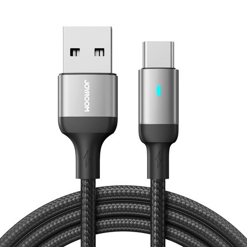 Joyroom Extraordinary Series A10 USB-A / USB-C 3A Cable 1.2 m - Black, Joyroom 6941237199119 6941237199119