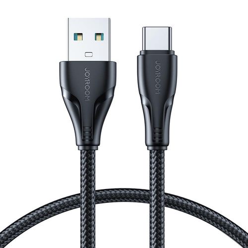 Joyroom Surpass Series A11 USB-A / USB-C 3A Cable 1.2 m - Black, Joyroom 6956116701895 6956116701895